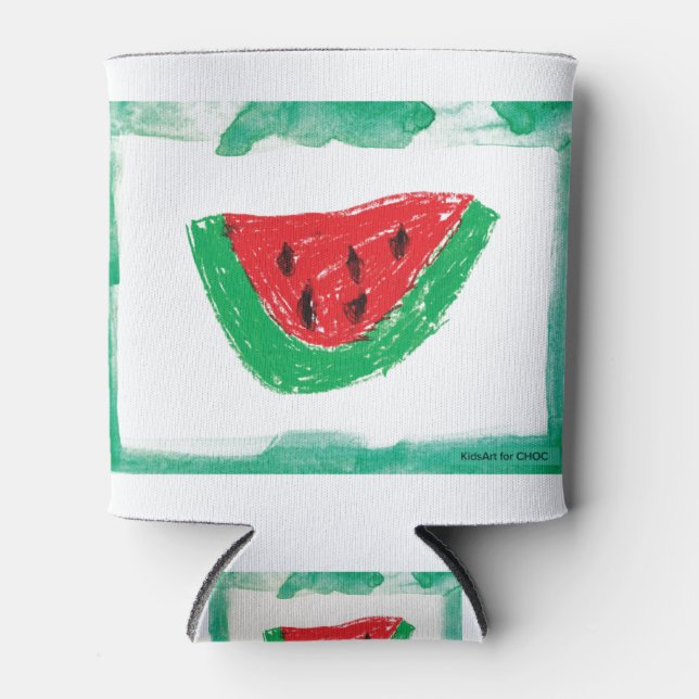 Porta-lata Melancia - Crianças Arte para COC (Frente)