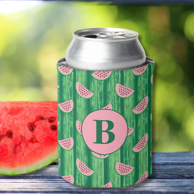 Porta-lata Melancia Slices Monograma (Criador carregado)