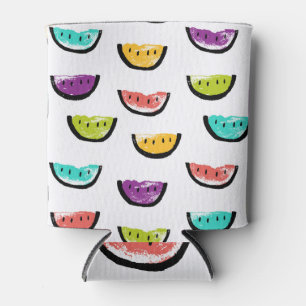 Porta-lata Melancias brilhantes: padrão transparente colorido