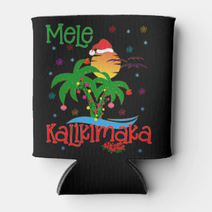 Porta-lata Mele Kalikimaka Havaiano Feliz Natal Aloha