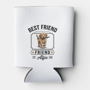 Porta-lata Melhor Amigo Alfie Design Vintage Amante de Cães_1