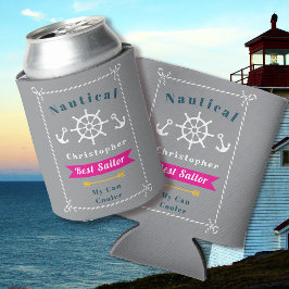 Porta-lata Melhor Cinza de vela náutica
