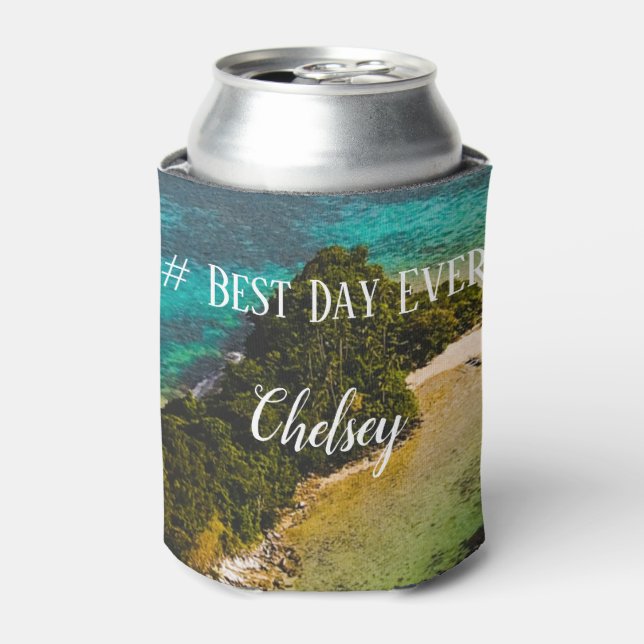 Porta-lata # Melhor Dia de Férias de Alguma Ilha para Lembrar (Can Front)