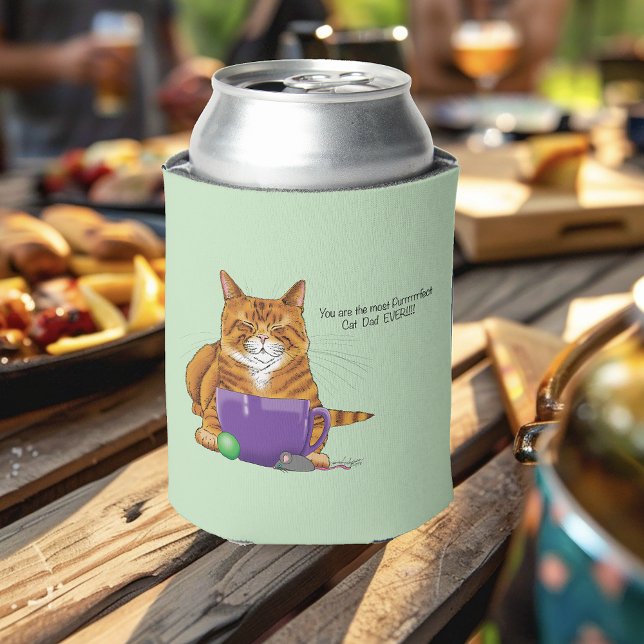 Porta-lata Melhor Dia de os pais de Pai para Cat (Criador carregado)