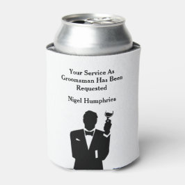 Porta-lata Melhor homem ou Padrinho de casamento convidado