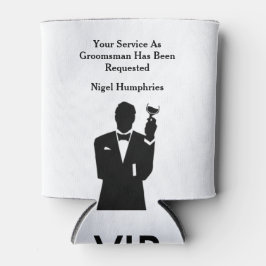 Porta-lata Melhor homem ou Padrinho de casamento convidado