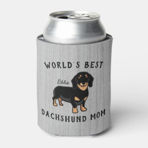 Porta-lata Melhor Mãe de Dachshund do Mundo Nome de Cachorro 