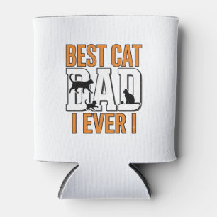 Porta-lata Melhor Pai de Gato de Todos os Tempos Camisa Vinta