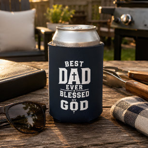 Porta-lata Melhor Pai de Todos Abençoado por Deus