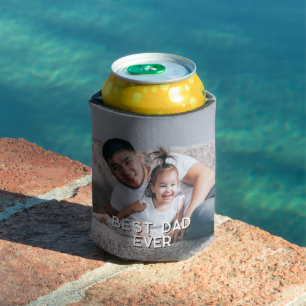 Porta-lata Melhor Pai de Todos Foto Personalizada
