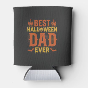 Porta-lata Melhor Papai de Halloween de Sempre Design Vintage