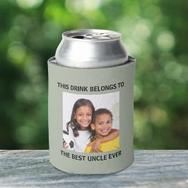 Porta-lata Melhor Tio Nunca Foto Verde