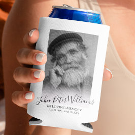 Porta-lata Memorial de Foto Personalizado Moderno