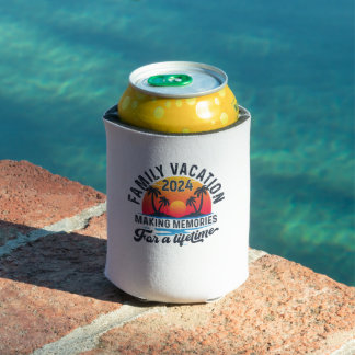 Porta-lata Memórias do Fazer das Férias da Família de Verão