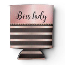 Menina de chefe com risca rosa elegante