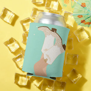 Porta-lata Menina Moderna Boots Stars Mint