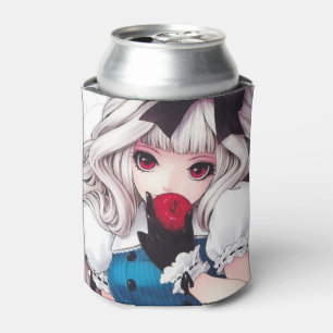 Porta-lata Menina na moda & legal w/Personalization do Anime