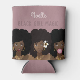 Porta-lata Menina Negra Magia, Mulheres Negras Amigos Irmãs