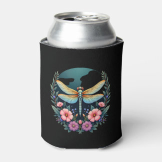 Porta-lata Meninas Estéticas Florais Cottagecore Fofas Libélu