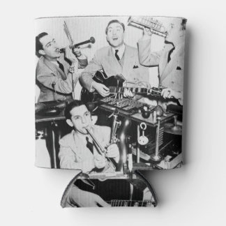 Porta-lata Meninos na Banda: Arte Vintage.