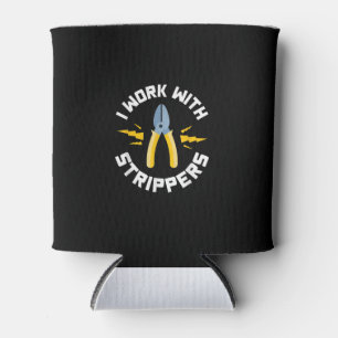 Porta-lata Mens I Trabalha Com A União Eletrônica