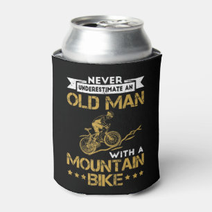 Porta-lata Mens Nunca Subestimam Um Velho Com Uma Montanha