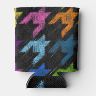 Porta-lata Mentira: imitação de canvas ruins.