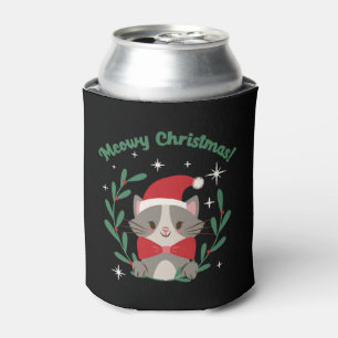 Porta-lata Meowy Christmas