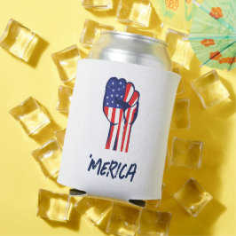 Porta-lata 'MERICA Punho Erguido Patriótico | Orgulho dos EUA