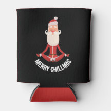 Merry Chillmas Zen Meditando Papai Noel Festa Lata