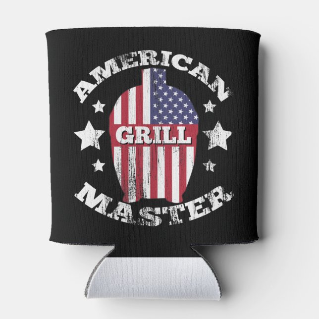 PORTA-LATA MESTRE GRILL AMERICANO - KAMADO USA FLAG (Traseira)