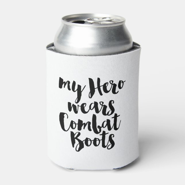 Porta-lata Meu Herói Veste Combater Boots (Can Front)