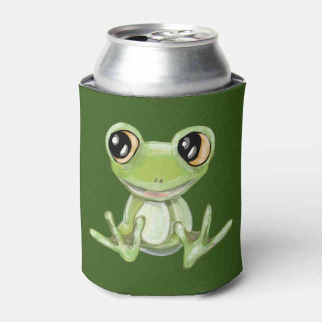 Porta-lata Meu Outro Amigo Sapo Verde Pode Resfriar (Can Front)