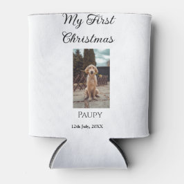 Porta-lata Meu primeiro Natal adicionou o nome de um cão foto