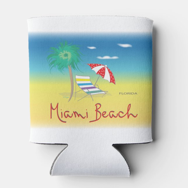 Porta-lata Miami Beach, Flórida Legal (Traseira)