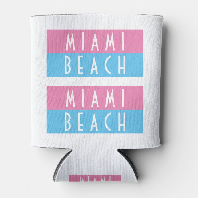 Porta-lata Miami Beach Vice (Frente)