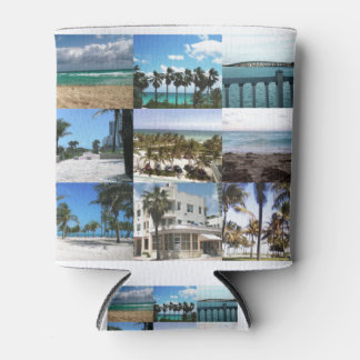 Porta-lata Miami Collage - 50 Shades of Blue