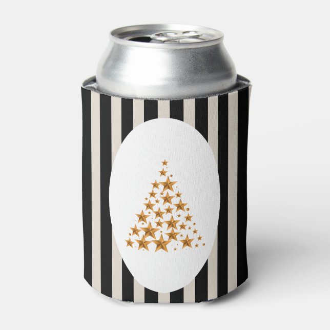 Porta-lata Mid century christmas tree with Golden star (Can Front)