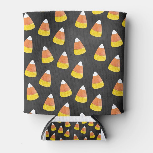 Porta-lata milho doce mania em preto (Frente)