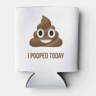 Porta-lata Mim de Pooped Emoticon engraçado hoje