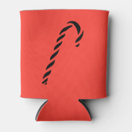 Porta-lata Minimalist Black Christmas Candy cane