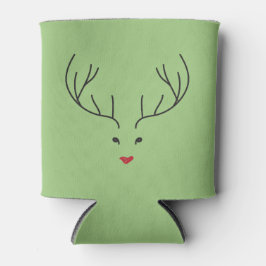 Porta-lata minimalist reindeer face