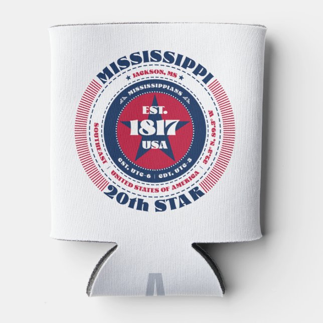 Porta-lata Mississippi State Pride Monographic Cooler (Frente)