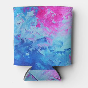 Porta-lata Mistério de canvas: Textura de pintura de óleo com