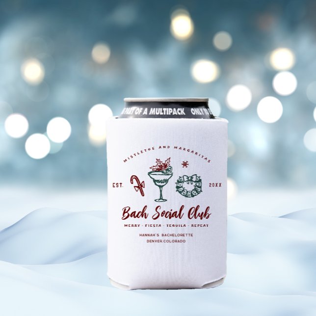 Porta-lata Mistletoe e Margaritas | A Despedida de Solteira d (Criador carregado)