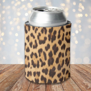 Porta-lata moda de safari na moda selvagem da moda do leopard