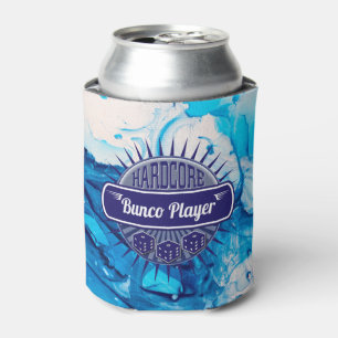 Porta-lata Moder Blue Swirl Bunco Lucky Dice Cooler
