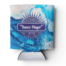 Moder Blue Swirl Bunco Lucky Dice Cooler