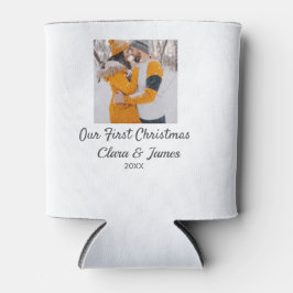 Porta-lata Modern boho nosso primeiro nome de casal de Natal