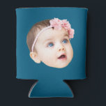 Porta-lata Modern Personalized  Funny birthday Photo gift<br><div class="desc">Modern Personalized Funny birthday Photo gift Can Cooler</div>